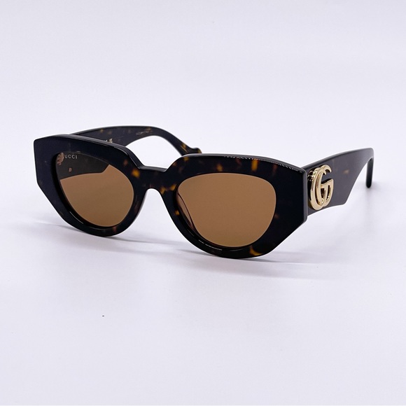 NEW GUCCI GG1421S 002 HAVANA WOMEN SUNGLASSES GUCCI - Picture 4 of 12